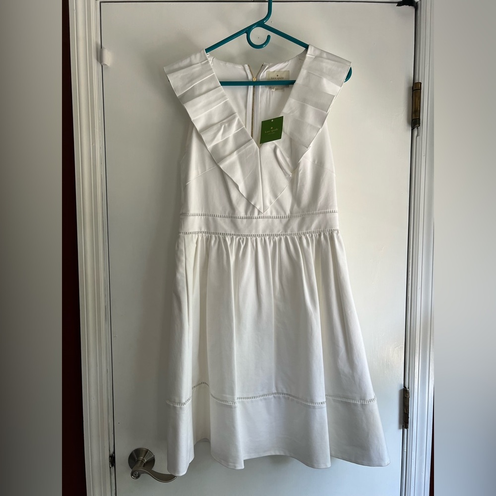 NWT Kate Spade Ruffle Neck Dress Size 10 **Damaged Please Read**